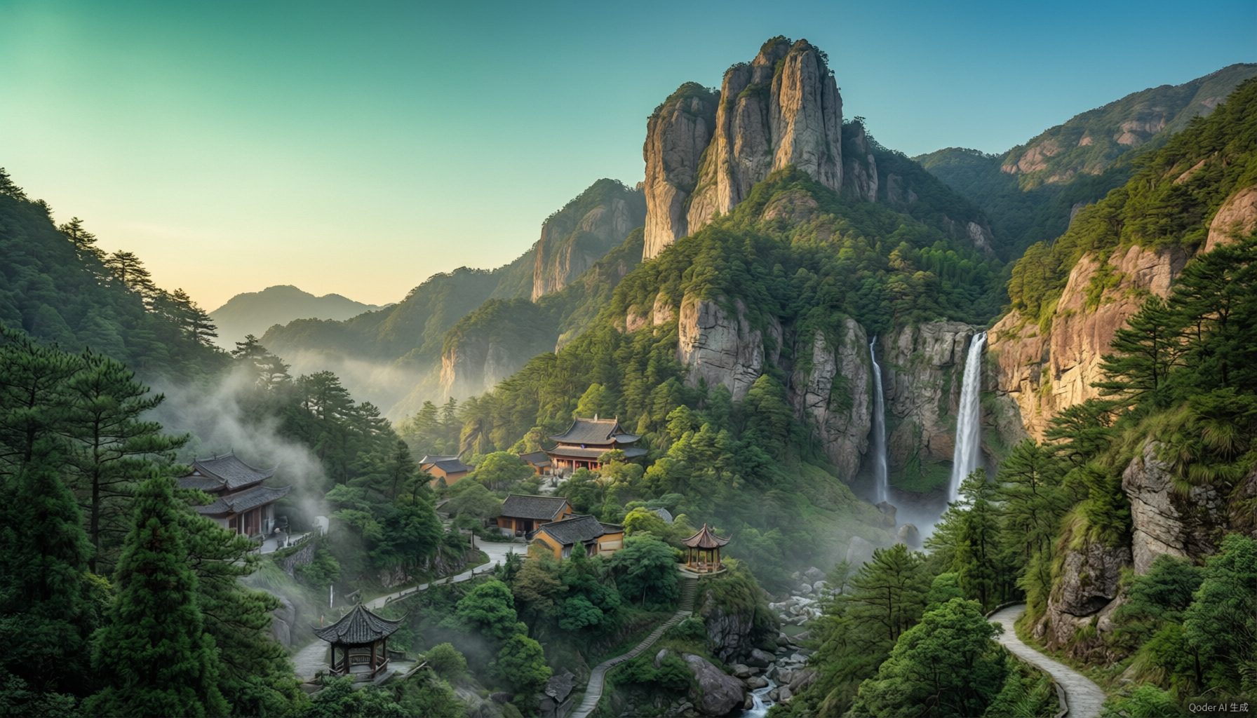 温州瓯游山水风光